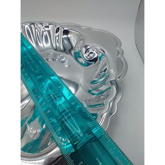 Gorham VA100 Silver Plated Clam Shell Serving Dish Scalloped 10.5” Heavy Vintage - Picture 8 of 8